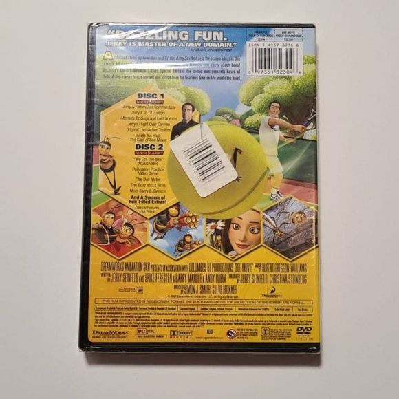 Bee Movie (DVD, 2008, Widescreen) - New Sealed - Picture 2 of 2